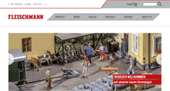 Desktop Screenshot of fleischmann.de